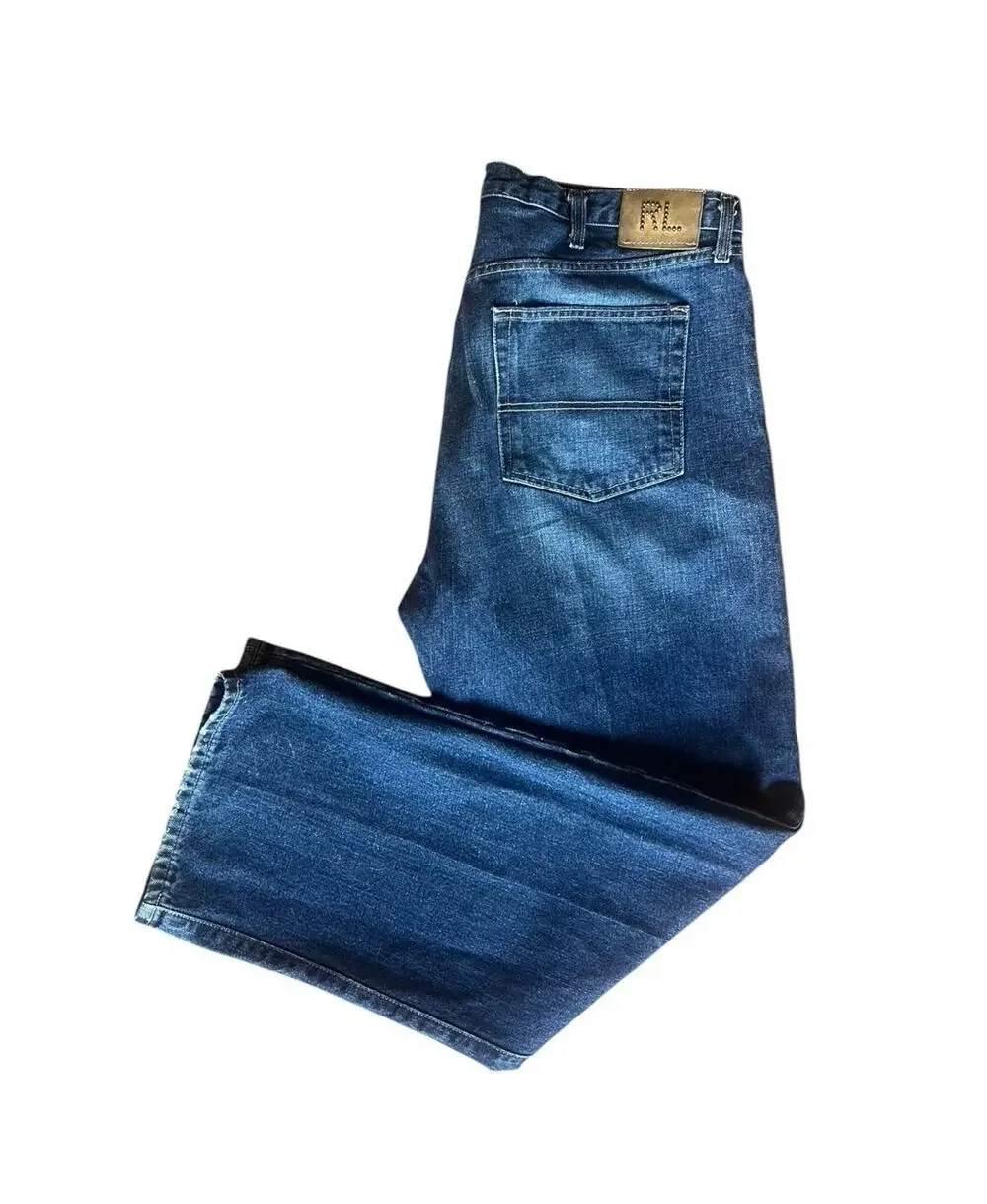Vintage Polo Ralph Lauren Hayden Jeans Size 40x32 Blue Straight Denim Distressed